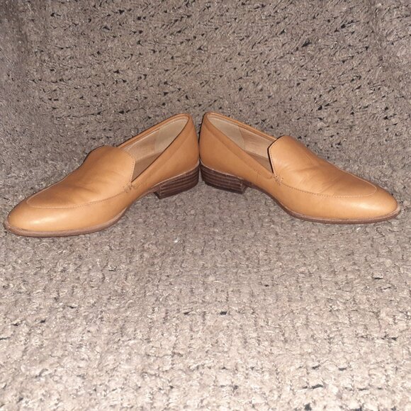 MADEWELL-The Frances-Tan Brown Leather Pointed Toe Loafers-Sz 8-Excellent - Picture 4 of 8